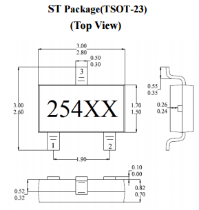 台湾MST美加MH254浮动仪表单极低灵敏度霍尔元件