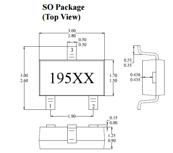 台湾MST美加​MH195电动自行车双极锁存霍尔元件