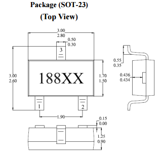 台湾MST美加MH188线性位置检测双极霍尔元件