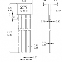 台湾MST美加MH277锁存双线圈无刷直流电动机霍尔元件