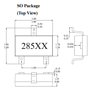 台湾MST美加MH285电流感应高灵敏度单极性霍尔元件