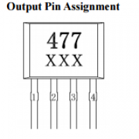 台湾MST美加MH477单线圈无刷直流电动机霍尔传感器