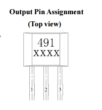 台湾MST美加MH491黑色金属探测器线性霍尔元件